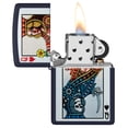 thumbnail image 3 of Zippo 48723 Color Image Queen Design Navy Matte Windproof Lighter, 3 of 6