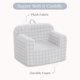 thumbnail image 4 of Silla Delta Children Checkered Cozee para Niños Gris, 4 of 9