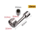 thumbnail image 1 of Automotive Hex Wrench Socket Set, Professional Fuel Injection Pipe Socket Wrench for Car Engine Repair, Durable Steel Mechanic Tool for Diesel & Gas Vehicles, 1 of 8