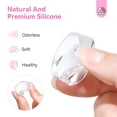 thumbnail image 5 of Saviland Nail Art Stamper Kit - 4Pcs Clear Silicone Nail Art Stamper with Scrapers for French Nails Tip,Gel Nail Polish, 5 of 10