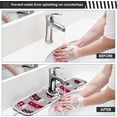 thumbnail image 5 of Coolnut Merry Christmas Winter Holidays Mugs 2PCS Kitchen Faucet Mats, Bathroom Faucet Mat Sink Kitchen Faucet Sinkmat Faucet Splash Catcher Faucet Mat Dish Drying Mat for Kitchen Sink, 14x5in, 5 of 7