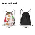 thumbnail image 6 of Japuie Christmas Gingerbread Cookies Print Drawstring Backpack,Drawstring Bags, Draw String Back Bag,Sport Gym Bag for Sports, Gym, Travel, Swimming, Beach -Medium, 6 of 7
