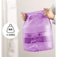 thumbnail image 4 of 8 Gallon Trash Bags Colored - Extra Thick Medium Garbage Bags 1.1 mil Strong, Leakage-Free,Unscented 30 Liter Thick for Bathroom, Office, Kitchen Waste Basket Trash Can (Purple, 100 Count), 4 of 15