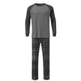 thumbnail image 3 of ZUKMRJPC Men's Pajama Sets Loungewear Long Sleeve Cotton Shirts and Plaid Pants Sleepwear Soft Mens Pjs Lightweight Comfy Sleep Sets, 3 of 7