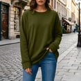 thumbnail image 2 of BUIGTTKLOP Crewneck Sweatshirts for Women Fall Fashion Pullovers Fleece Long Sleeve Sweatshirts Tops, 2 of 8
