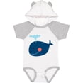 thumbnail image 3 of Inktastic Whale Cute Blue Boys or Girls Baby Bodysuit, 3 of 5