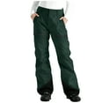 thumbnail image 2 of Tawop Snow Pants Women Colorblocked Pocket Fleece Ski Pants Fashion Women's Ski Pants, 2 of 8