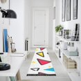 thumbnail image 4 of Yayeee Hallway Runner Rug 2'x6' Non Slip Machine Washable with Rubber Backing, Red Triangles, 4 of 8