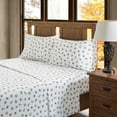 thumbnail image 3 of Comfort Classics Cozy Cotton Flannel Printed Sand Owls 3-Piece Sheet Set, Twin, 3 of 10
