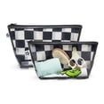 thumbnail image 3 of Juego de 2 bolsas de viaje Tiny Twinkle, a prueba de desorden, con cuadros negros, 3 of 7