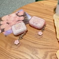 thumbnail image 2 of For Airpods 1st / 2nd Case Cover With Pendant Bling Glitter Style 3D Cute Sakura Shockproof Earphone Case Cover, 2 of 5