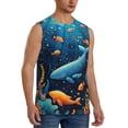 thumbnail image 2 of Balery Whimsical Underwater Fantasy Camisetas sin mangas para hombre, absorbe la humedad y protege contra el mal olor.-X-Large, 2 of 7
