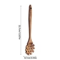 thumbnail image 4 of Clearance Natural Teak Kitchen Utensil Set - Comfort Grip Cooking Spoon, Wooden Spoon For Cooking - Wooden Utensil Set For Cooking, Teak Non-Stick Kitchen Cookware, 4 of 4