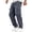 Gray, variant on Straight Leg Pants for Men, Casual Multi-Pocket Workwear, Polyester Full-Length Trousers, 1 PC
