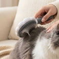thumbnail image 4 of Pet Grooming Slicker Brush for Shedding and Massaging Stainless Steel Bristles for Hair Removal for Felines and Canines Self Cleaning Grooming Tool, 4 of 4