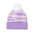 thumbnail image 3 of Berkshire Girls Zebra Print Cable Knit Beanie, Scarf and Glove 3-Piece Set, One Size, 3 of 5