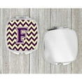 thumbnail image 4 of Letter F Chevron Purple and Gold Compact Mirror CJ1058-FSCM, 4 of 4