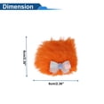 thumbnail image 4 of Accesorios para Cascos de Motocicleta Decoración Lazo Azul Esponjoso para Cascos de Motocicleta Bicicleta Esquí Etiqueta Naranja 2 Juegos, 4 of 6