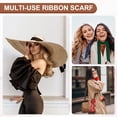 thumbnail image 6 of Uxcell Stylish Ribbon Scarf, Solid Color Skinny Scarf Pure Long Neckerchief Silk Belts Sash Black, 6 of 7