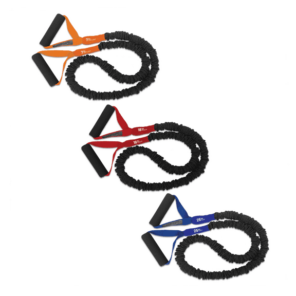 FitCord Resistance Bands 3-Pack (7lb/18lb/25lb)