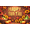 3A, variant on Decorative Design Happy Fall Banner Leaf Pattern Wooden Background Floral Basket for Autumn Decoration Outdoor Party Thanksgiving