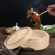 thumbnail image 3 of 2 vaporeras de bambú de 8 pulgadas para cocinar dim sum chino, postres, hojas de loto, arroz, utensilios de cocina con tapa, 3 of 7