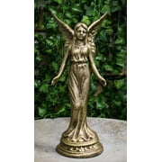 Cast Iron Rustic Enchanted Fantasy Fairy Garden Pixie Faerie Standing Figurine