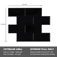 thumbnail image 2 of 10-Pack Black Peel and Stick Backsplash Subway Tile, 10"x10" Self-Adhesive Stick on Backsplash Wall Tile Sticker for Kitchen Bathroom, 2 of 6