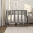 thumbnail image 6 of Dream On Me Full Size 2-in-1 Folding Stationary Side Crib, Locking Wheels, Steel Grey, 6 of 9
