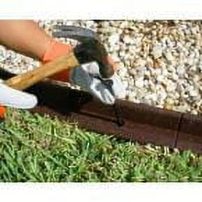 Hover Image to Zoom EcoBorder 4 ft. Brown Rubber Landscape Edging (6-Pack)