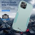 thumbnail image 5 of for iPhone 12/12 Pro Case, Phone Case Heavy Duty 2 in 1 Full Body Rugged Shockproof Hybrid Hard PC Soft TPU Bumper Drop Protective Girls Women Boy Men Covers for iPhone 12/12 Pro, Green, 5 of 7