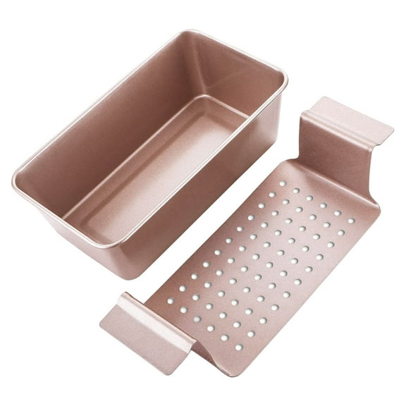 FENGGUIQU Professional Nonstick Sourdough Loaf Pan with Golden Finish, Bakeware for Home and Bakery Use, 1 Set