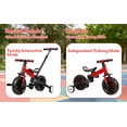 thumbnail image 5 of Meoldis 6‑in‑1 Convertible Kids Balance Bike with Push Handle - Adjustable Height, Limited‑Turn Steering, Non‑Slip Grips, for Toddlers Ages 2‑5 (Boys & Girls), 5 of 10