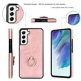 thumbnail image 5 of Nalacover for Samsung Galaxy S21 FE 6.4 inch Wallet Back Case,Luxury PU Leather Soft TPU Anti-Drop Shockproof Two Card Slots with Finger Ring Holder Kickstand Ultra Slim Phone Cover.Pink, 5 of 8