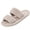 Silver, variant on Taqqpue Open Toe Slippers for Women Indoor Cozy Memory Foam Slip On House Slides Shoes Gifts for Womens Mom