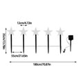 thumbnail image 3 of CXYYY Solar LED Christmas Tree Ground Stake Lights Snowflake Outdoor Yard Park Star Decorative Lights, 3 of 4