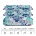 thumbnail image 3 of Watercolor Floral Seamless Pattern Teal Blue Purple Bedding Set with Zipper Closure for Girls & Boys, 3 of 8