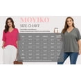 thumbnail image 7 of MOYIKO Oversized T shirts for Women V Neck Short Sleeve Loose Tees Summer Casual Basic Tops, 7 of 7