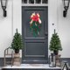 thumbnail image 5 of Fiudx Guirnalda Navideña de Ratán con Diseño de Copos de Nieve, Elegante Color Blanco y Verde, Decoración Navideña para El Hogar, Perfecta para Árbol o Puerta, Temática Invernal Versátil, Tamaño 45 X, 5 of 6