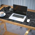 thumbnail image 3 of Long Mouse Pads for Desk,Black Celestial Symbol Pattern Desk Mats on Top Of Desks, Desk Mouse Pad Extra Large with 3mm Non-Slip Base and Stitched Edge for Gaming,Office,Work,Home 35.4"x15.7", 3 of 6