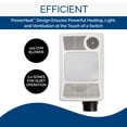 thumbnail image 3 of Ventilador con luz y calentador Broan 100HL - Blanco, 3 of 6