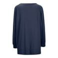 thumbnail image 2 of WEAIXIMIUNG Chandail en Molleton pour Femmes Chandails en Molleton Col Rond Tendance Manches Longues Pull Vêtements 2024, 2 of 7