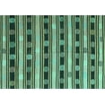 thumbnail image 1 of Ahgly Company Machine Washable Indoor Rectangle Southwestern Turquoise Blue Country Area Rugs, 3' x 5', 1 of 4