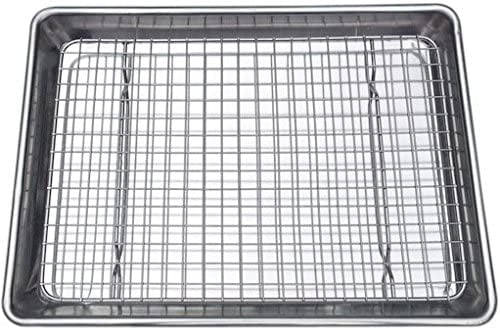 Chef's Star Aluminum Commercial Baker's Half Sheet with Cooling Rack Set ... 