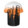 thumbnail image 4 of Hombres manga corta casual impresión cuello redondo moda pulóver camiseta blusa tops Pompotops oipoqjl31165, 4 of 4