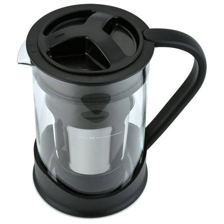 Spigo Cold Brew Coffee Maker With Borosilicate Glass Pitcher Black 1 Liter 8x5 Inches Walmart Canada