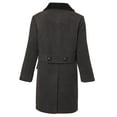 thumbnail image 2 of Cremson Boy Wool Double Breasted John Dress Coat Jacket Hat - Charcoal (Size 2T), 2 of 4