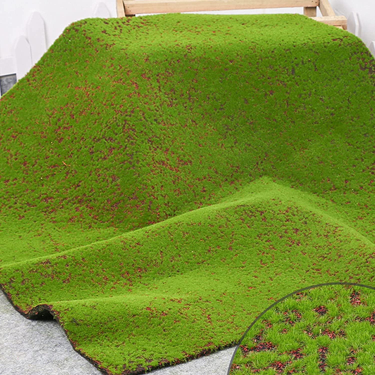 Visland Moss Mat, Artificial Moss Turf Lawn Wall Green Plants DIY