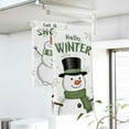 thumbnail image 3 of 2PCS Hello Winter Blue Snowman Kitchen Dish Towels Sonwy Let it Snow Snowflakes Hand Drying Baking Cooking Cloth, Christmas Funny Holiday Xmas Decor Home Decoration 18 x 26 Inch, 3 of 6