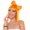 Light Orange, variant on Women's Butterfly Bow Wigs Collection | Character Celebrity Wigs | Premium Breathable Capless Cap
